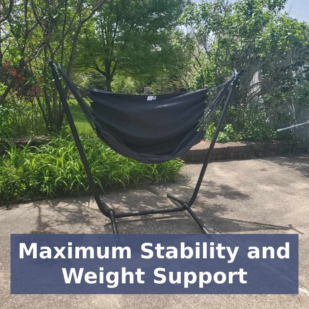 Portable Hammocks with Stand (Beige): image 5
