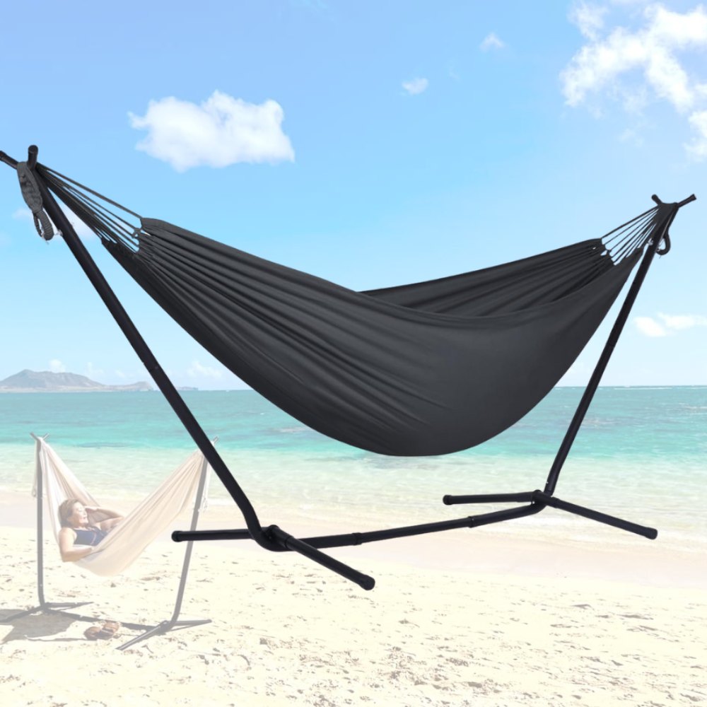 Portable Hammocks with Stand (Beige): image 7