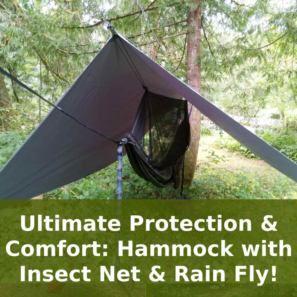 Hammock with Insect Net (Black)
